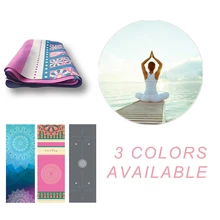 Замшевый коврик для занятий йогой складной переносной Мат для йоги Противоскользящий машинный моющийся коврик для йоги 1,2 мм ультратонкий легкий дорожный Коврик для йоги