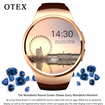 

Smart Watch Kw18 Bluetooth Smart Wear Bluetooth SIM TF Card Call GPS Sports Step Bracelet for Apple Huawei Men's/women's Watches