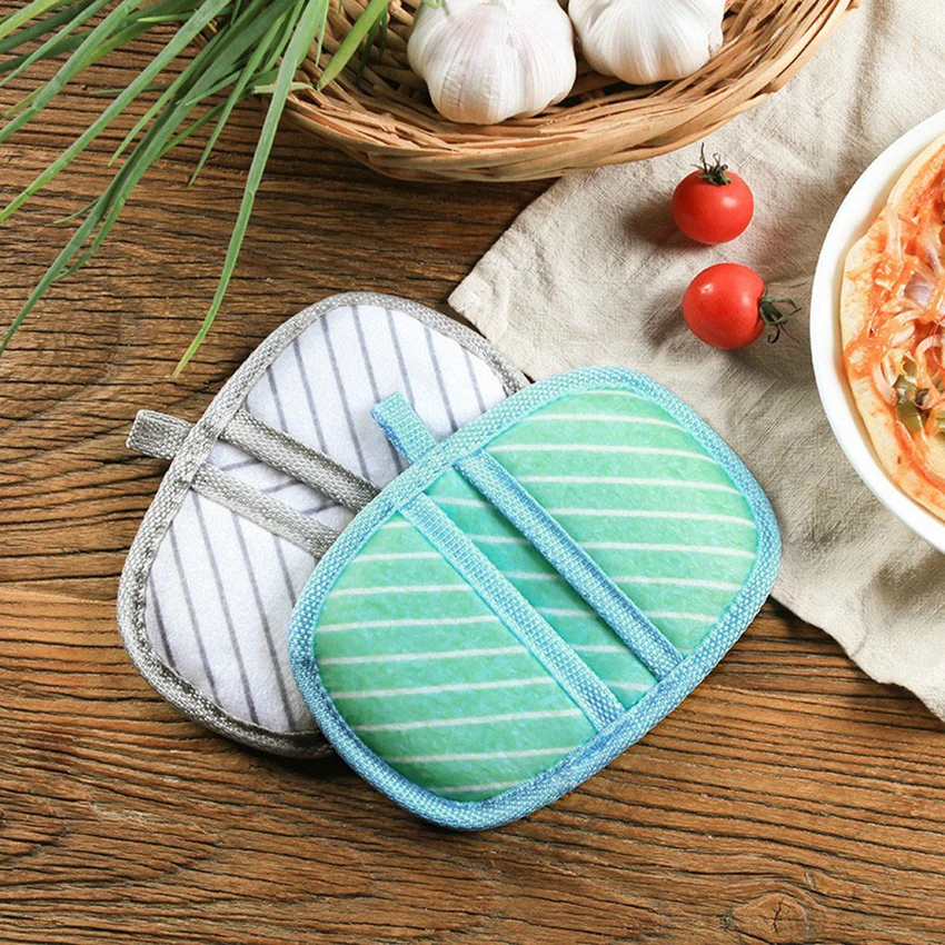 

1 PC Cute Fashion Twill Stripe Kitchen Cooking microwave baking BBQ oven potholders oven mitts kitchen gloves