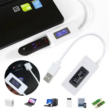 

LCD Mini Phone USB Tester Voltage Current Meter Portable Doctor Mobile Power Charger Capacity Detector Monitor Voltmeter Ammeter