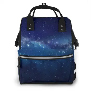 

Fashion Mummy Maternity Nappy Bag Deep Space Star Field Large Capacity Baby Bag Travel Backpack Nursing Bag for Baby Care