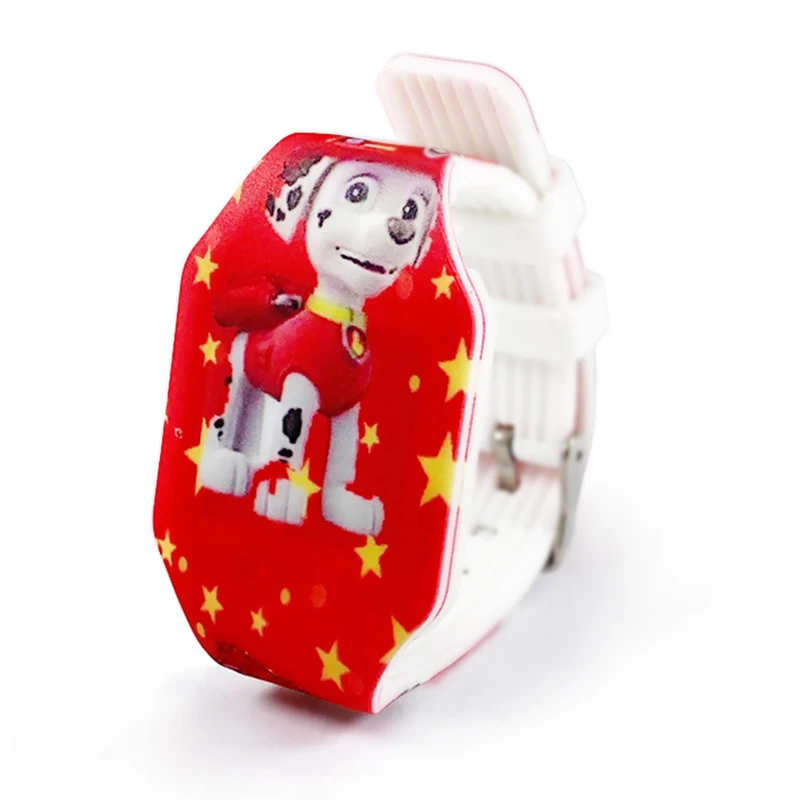 Часы Paw Patrol аниме фигурки игрушки детские электронные светящиеся часы ПВХ