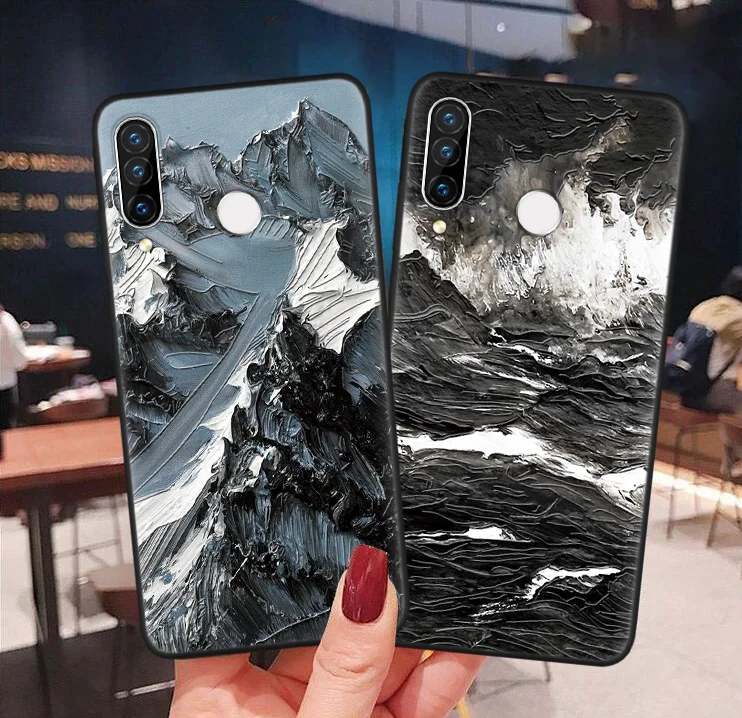 3D рельефный чехол для Huawei Honor 8X 9X 9 Mate 10 20 30 P10 P30 P20 Lite Pro Y6 Y9 Y7 P Samrt 2019 Nova 3 3i цветочный