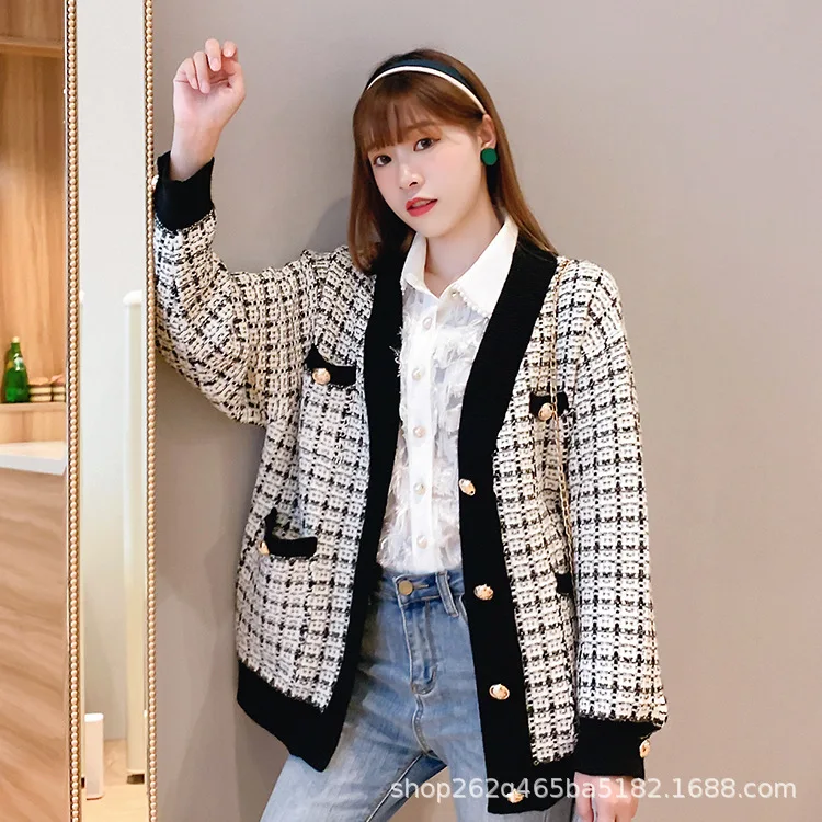 Top quality Brand Winter Sweater Jacket Coat Women Female Outerwear European Coat Casual Winter Jacket Women Grils