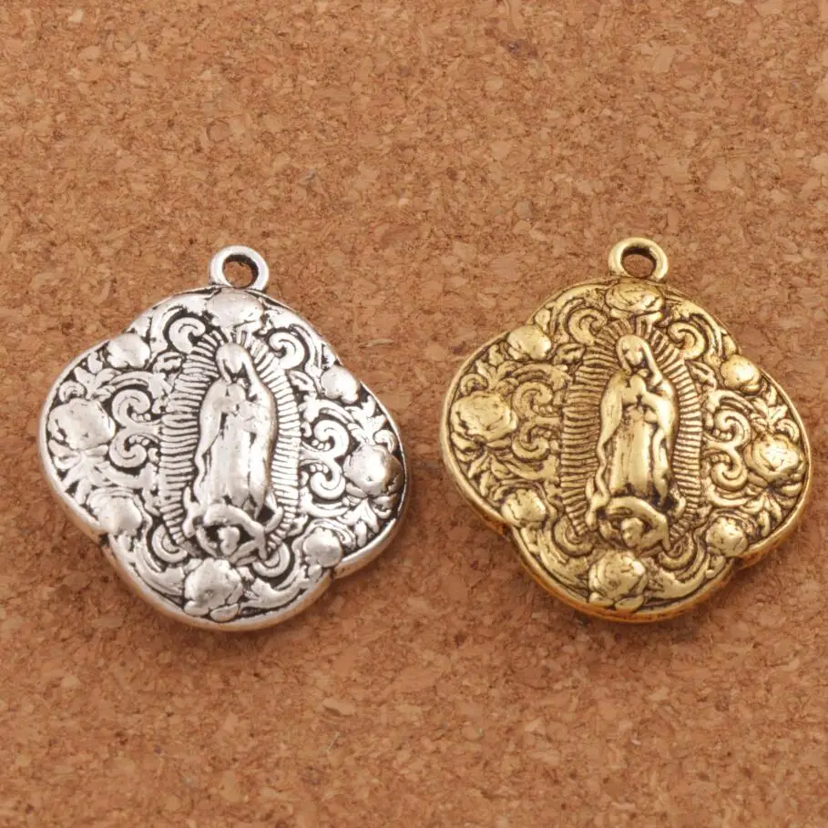 20pcs Nuestra Senora De Metal Our Lady of Guadalupe Charm Beads Pendants L1789 Fashion Jewelry Findings Components