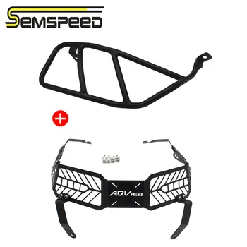 

SEMSPEED For Honda ADV150 ADV 150 2019 2020 Motorcycle Front Headlight Cover Grille Guard Muffler Exhaust Pipe Guard Protector