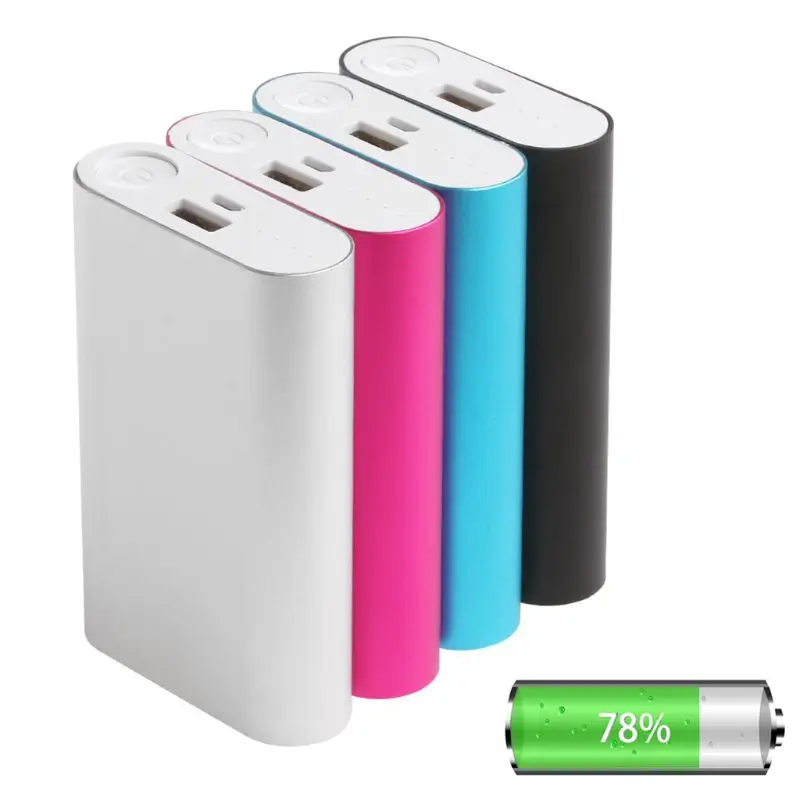 

5V 2.0A Aluminum Power Bank Case Kit 3X 18650 Battery Charger Case Box for Cell Phone Drop ship