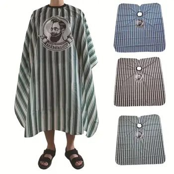 

Professional Stripe Hair Dressing Gown Anti-static Haircut Apron Breathable Hair Cutting Cloth Cape Barber Shop Hairdresser Supp