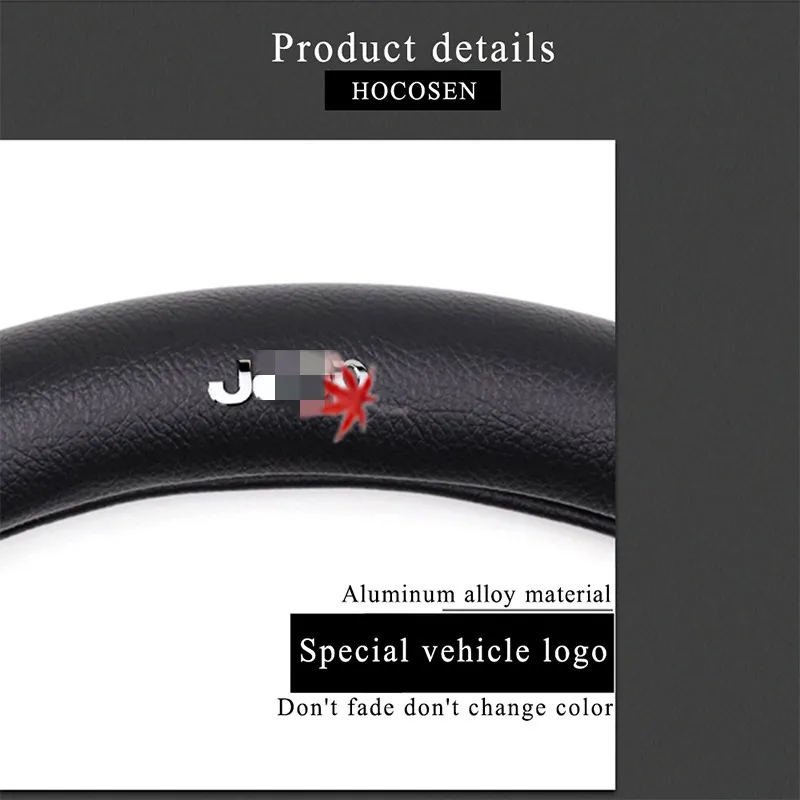 ManH FenT углеродное волокно коровья кожа Чехол рулевого колеса автомобиля для Jeep Renegade Wrangler jk tj Grand Cherokee компасы Патриот