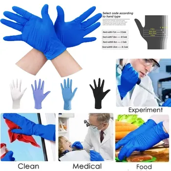 

Disposable Latex Rubber Gloves Household Cleaning Experiment Catering Gloves Universal Left And Right Hand For Home Cleaning