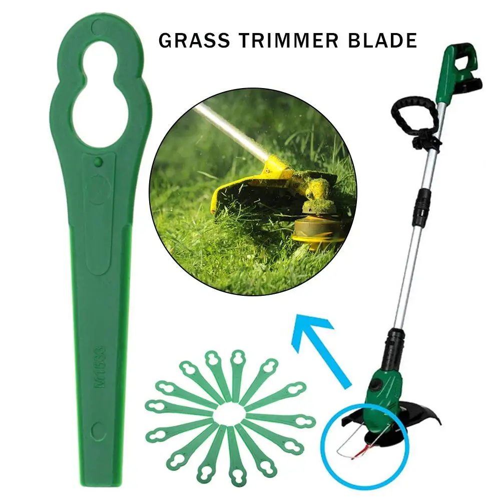 

100PCS Grass Trimmer Blade Plastic Replacement Blades For Bosch Einhell Lawn Mower Garden Accessories