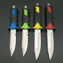 Mengoing 4 цвета глубоководный нож для дайвинга для выживания 440C Стальные ножи с фиксированным лезвием ABS пластиковая ручка охотничьи рыбные ножи