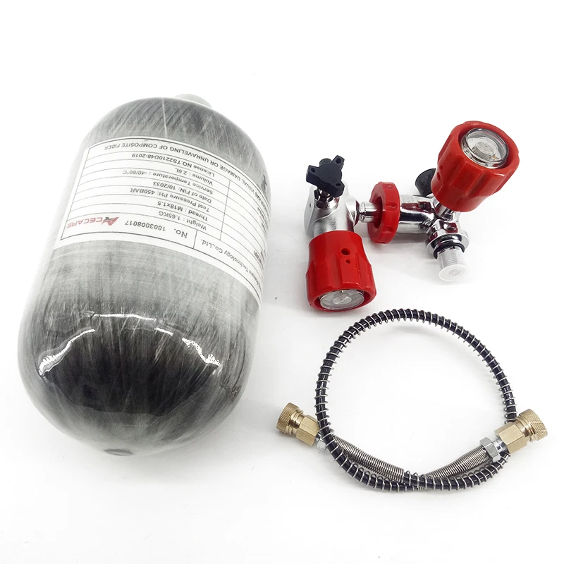 AC520111 акваланг Pcp цилиндр мини 2L 300 бар импорт углеродного волокна бак с Pcp клапан ВВС Кондор Pcp пневматическая винтовка пистолет Acecare