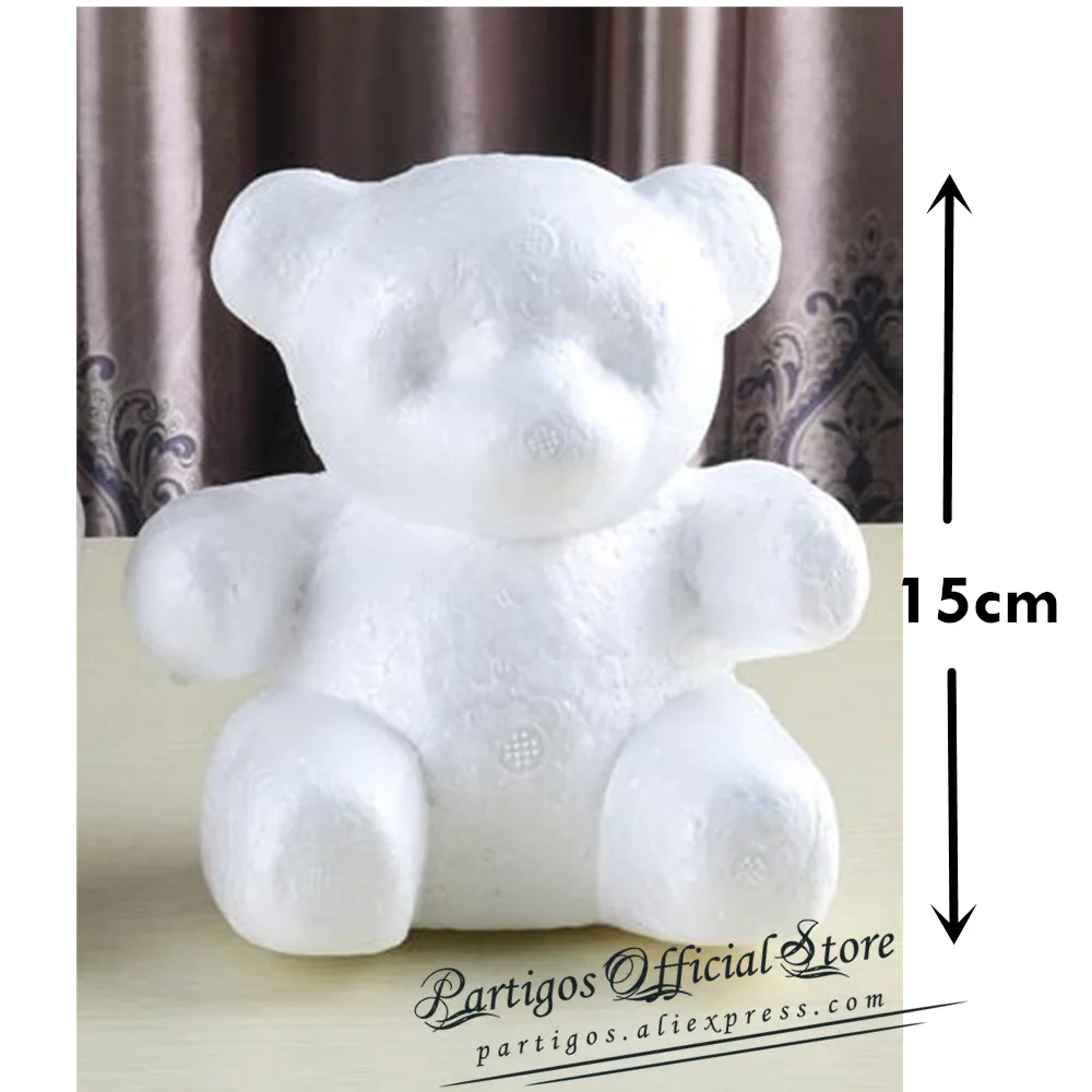 15cm bear DIY подарки на день Святого Валентина красная роза медведь Искусственный Пена розы цветок декор для свадьбы и Помолвки маленький медведь Плесень Медведь Ted - Цвет: 15cm bear
