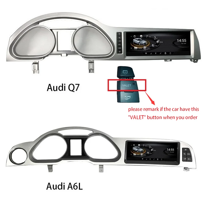  Android 9.0 octa core 4+32G dvd automotivo car multimedia 1din radio android for 2005-2012 Audi Q7 
