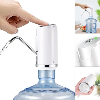 

Portable Touch-tone Wireless Rechargeable Electric Dispenser Water Pump with USB Cable / 304 Stainless Steel Tube for Barrelled