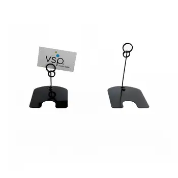 

Wholesale 300pcs Black POP Metal Price Tag Paper Sign Label Card Display Clips Holders Stand In Black For Stores Promotions