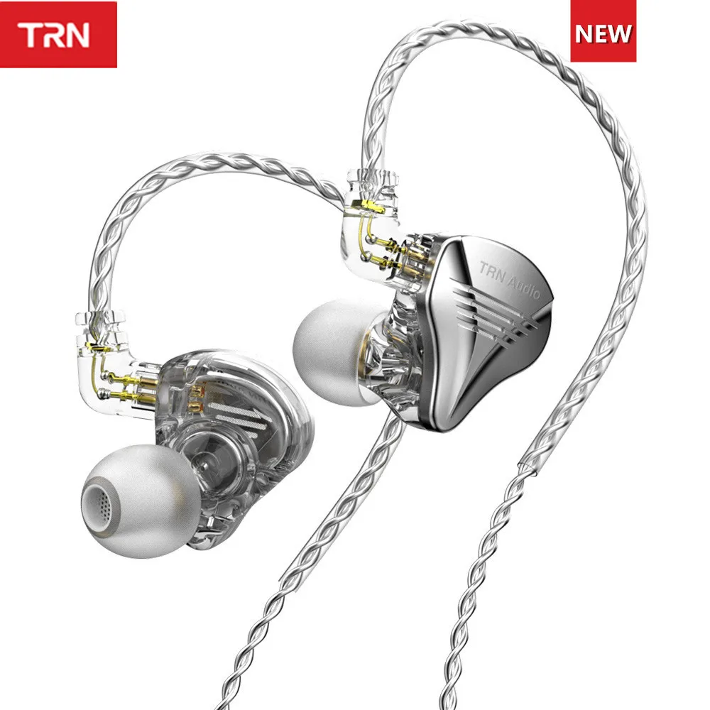Гибридные наушники TRN TA2 Knowles 2BA 1DD Hi-Fi-наушники для диджея музыки спорта гарнитура