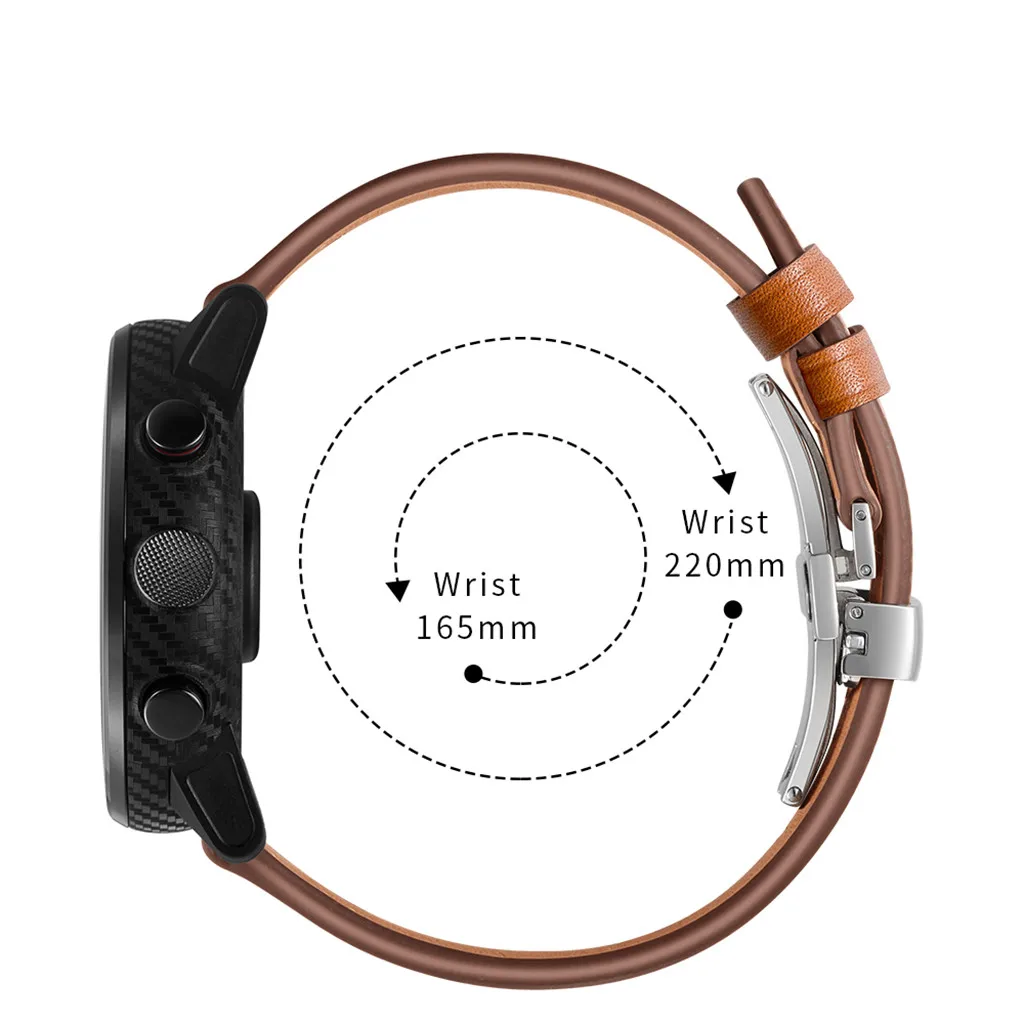 Роскошный кожаный ремешок для Xiaomi Huami AMAZFIT 2/2S Stratos, сменный Браслет, стальной ремешок с пряжкой, браслет на запястье