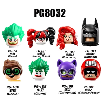 

Single heroes Movies Series Donna Troy Joker Mini Action Figures Head accessories Building Blocks toys PG8032