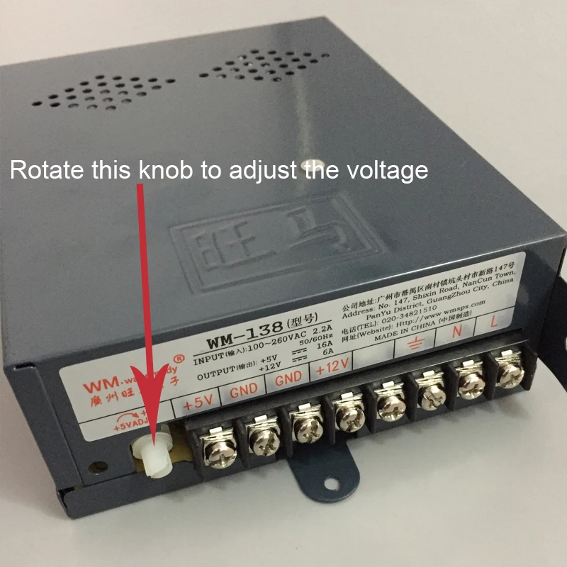 WM 138 переключатель для игровых автоматов Питание 12V 6A/5В 16A 110/220V аркадный пинбол Jamma