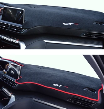 

Car Dashboard Avoid Light Pad Instrument Platform Cover Mat Carpets Anti-UV LHD For Peugeot 3008 5008 2017 2018 2019 Accessories