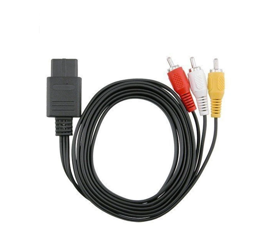 Высококачественный 1 8 м 6 футов AV TV RCA видеокабель для игрового кубика Nintendo 64 N64 /NGC