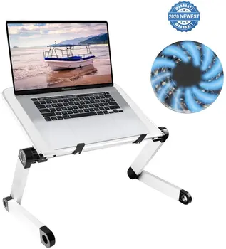 Foldable Laptop Desk Aluminum Ergonomic Portable TV Bed 2