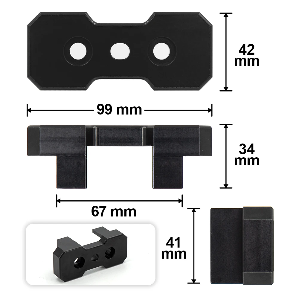 Billet Aluminum Transmission Mount Insert For B8 Chassis Audi A4 S4 RS4 A5 S5 RS5 Q5/SQ5 Models For S-Tronic/Manual aluminum transmission mount insert