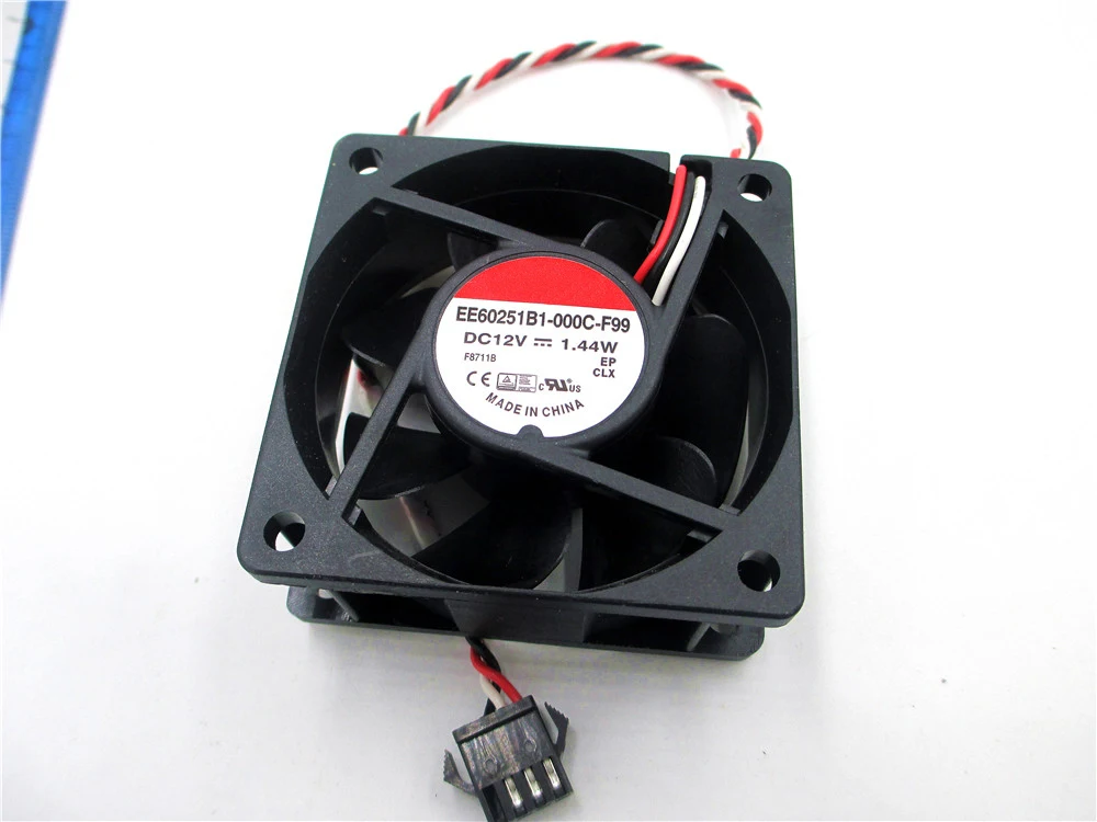 2 шт. новый вентилятор для Φ 1 5 W MB60251V1 000C G99 44 12V 6025 60x60x25