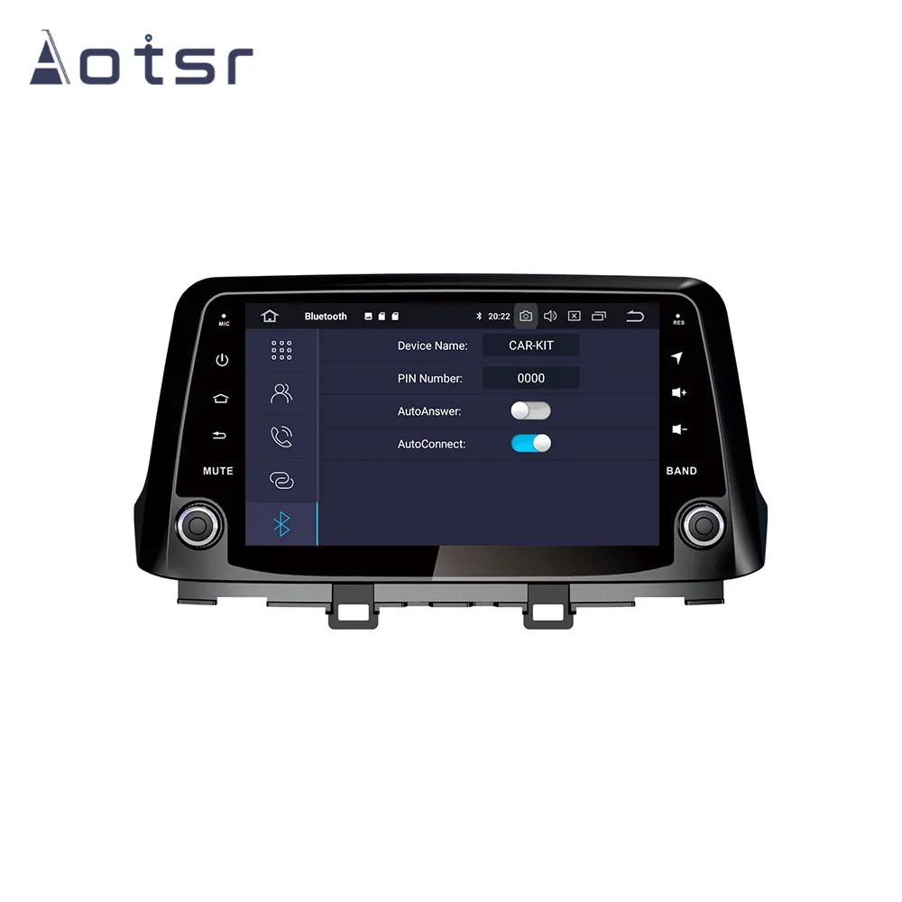 AOTSR 9 дюймов Android 9,0 gps навигация автомобильный Радио плеер для hyundai KONA- мультимедиа плеер головное устройство магнитофон
