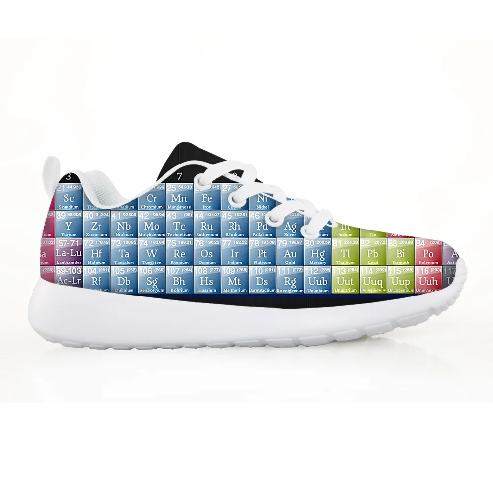 New Periodic Table of Elements Spring New Children's Shoes Mesh Breathable Casual Running Shoes Children Chemical
