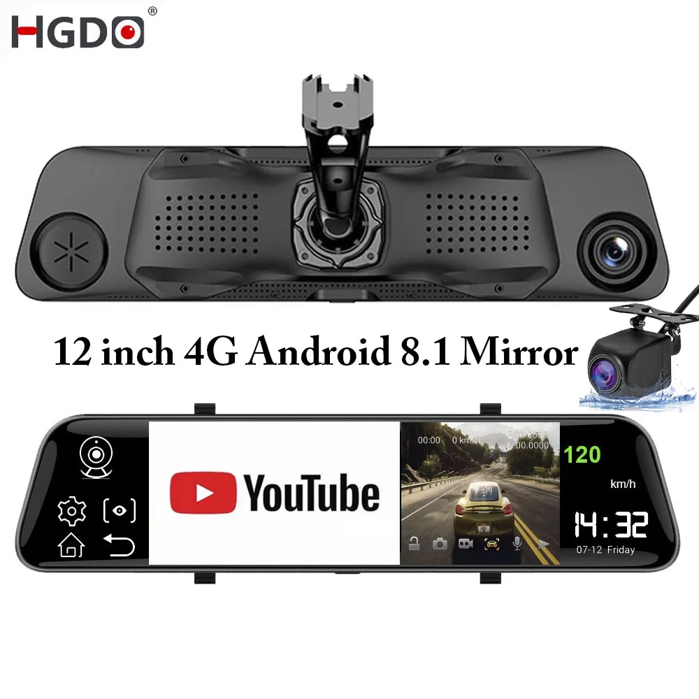 HGDO-12-4G-ADAS-Car-DVR-Camera-Android-8-1-Stream-Media-Rear-View ...
