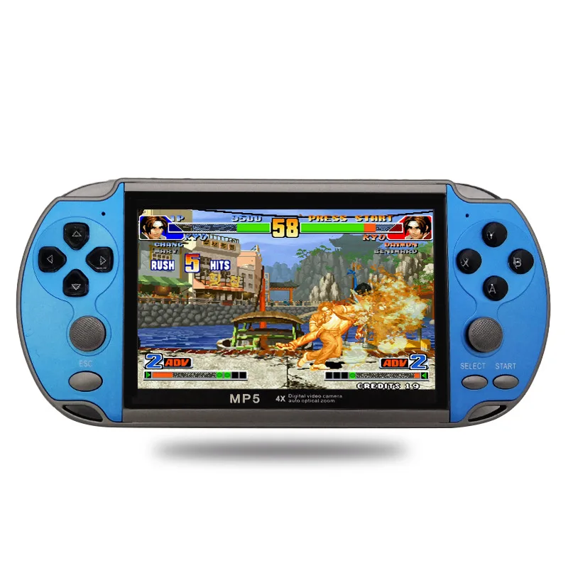 COOL NEW X7 4.3inch Game Console 8GB 8/16/ Bits Double Rocker Handheld Game Player Retro Video Console Built In 6000 Games