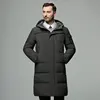 2022 New White Duck Down Jacket Men Winter Thick Warm Hooded Long Parka Coat Overcoat Mens Fashion Duck Down Windbreaker  Solid ► Photo 1/6