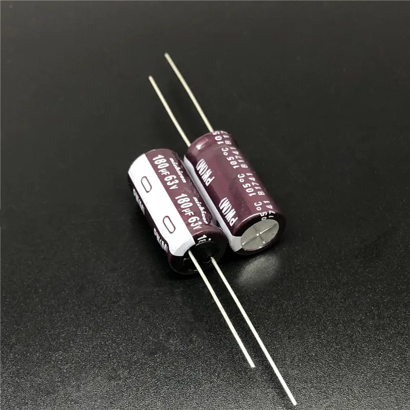 10pcs/100pcs 180 미크로포맷 63V NICHICON PW 시리즈 10x20mm 낮은 임피던스 긴 수명 ...