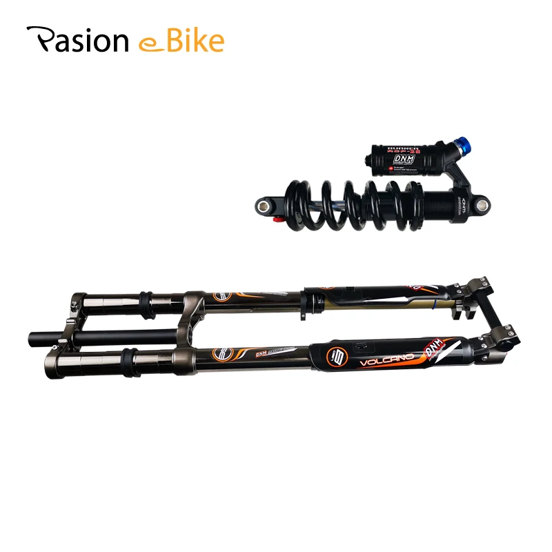 

Pasion E BIKE DNM USD-8 Disc Brake Air Suspension Electric Bicycle Downhill Forks with DNM Durable RCP2S 240MM Rear Shock
