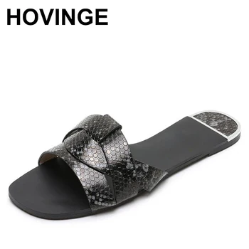 

HOVINGENew Summer Women Solid Bohemia Slippers Beach Sandals Roman Shoes National Style Rhinestone Flat Shoes Beach Shoes Women