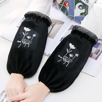 

Autumn and winter cute adult long antifouling sleeves fleece warm student work sleeves female home office