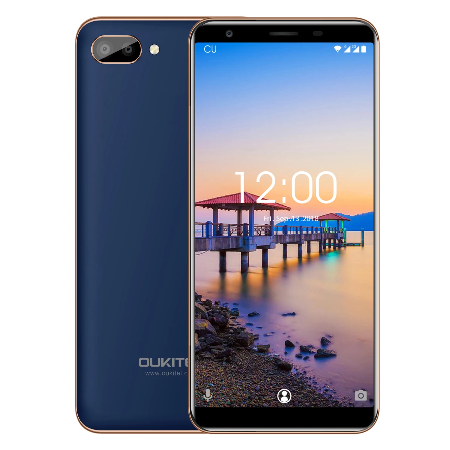 OUKITEL C11 5.5''  MTK6580A Smartphone 5MP Fingerprint Octa Core Android  3G Mobile Phone 3400mAh