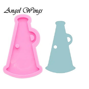 

Shiny cheer megaphone silicone mold keychain Mold epoxy resin mould handmade DIY Jewelry Making DY0098