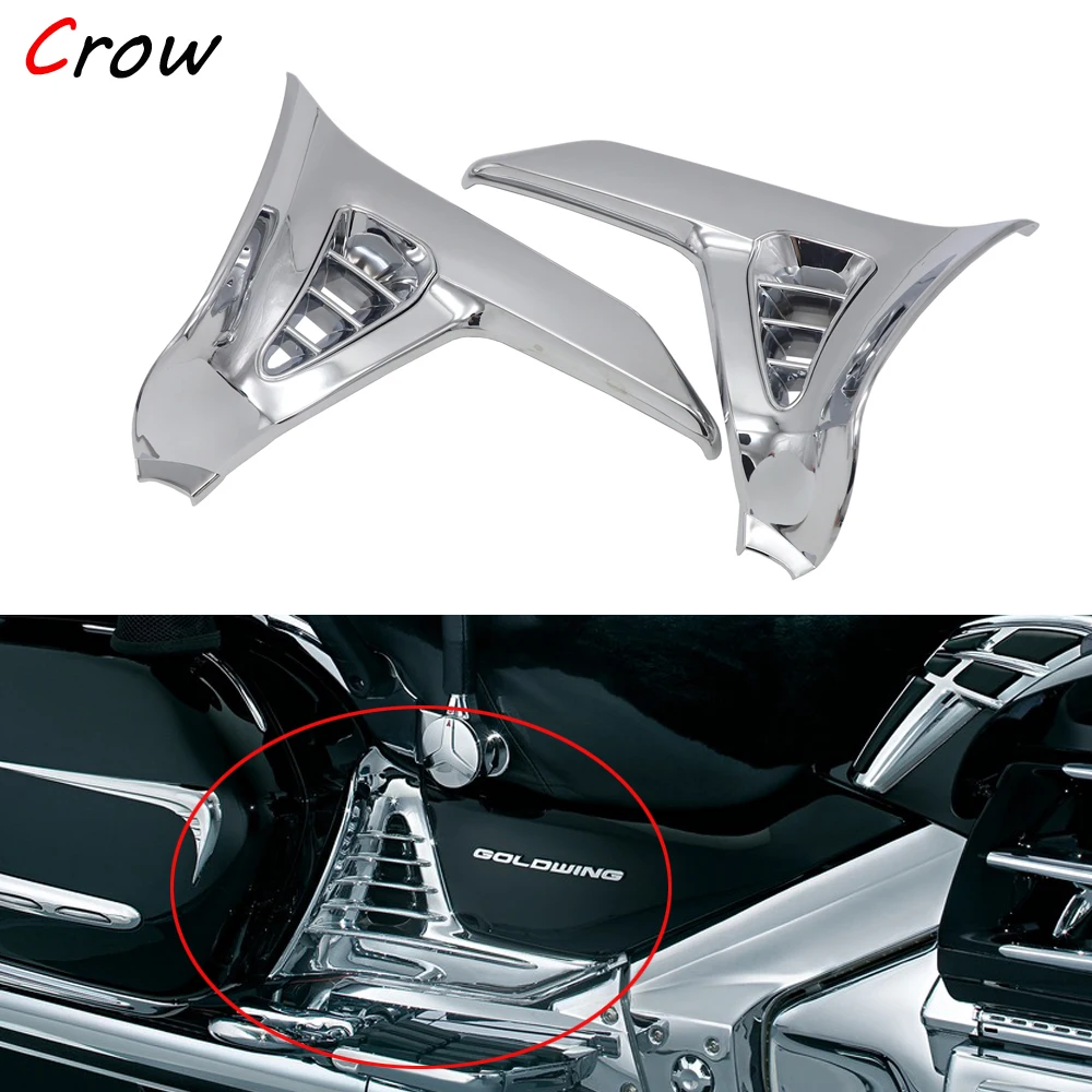 Chrome Triangle Cover For Honda Goldwing Gl 1800 Gl1800 Chrome Left