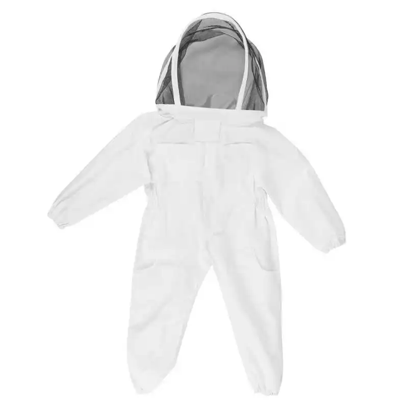 Children Bee Suit Beekeeper One-Piece Anti-bee Beekeeping Suit with Veil Hood Children kids Beekeeping Protective Clothes beekeeping suit