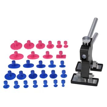 

Hot 2019 Car Body Paintless Dent Lifter Repairing Tool Puller with 28pcs Glue Tabs Hail Removal Tool Car Dent Repair Tool