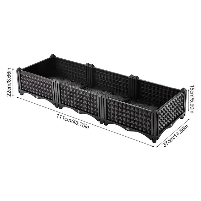 Maceta Para Balcón Jardinera En Plástico Económica
