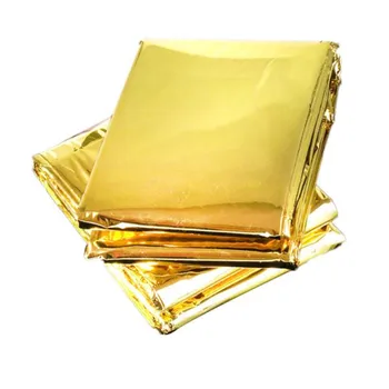 160*210CM Emergency Blanket Outdoor Survive First Aid Rescue Kit Windproof Waterproof Foil Thermal Blanket for Camping Hiking 3