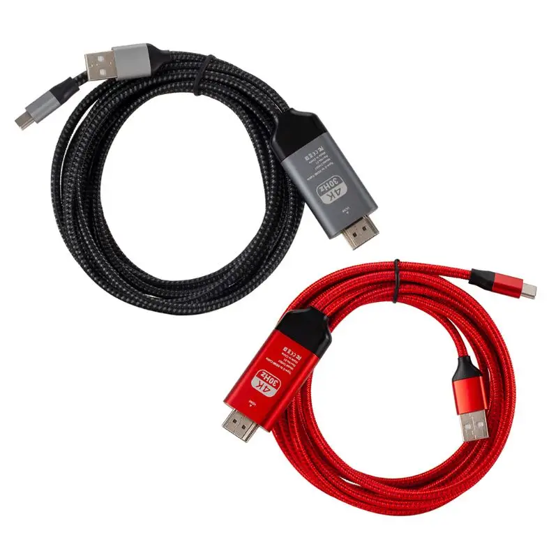 Кабель-адаптер type-C USB-C к HDMI HDTV 4K для мобильного телефона samsung Galaxy