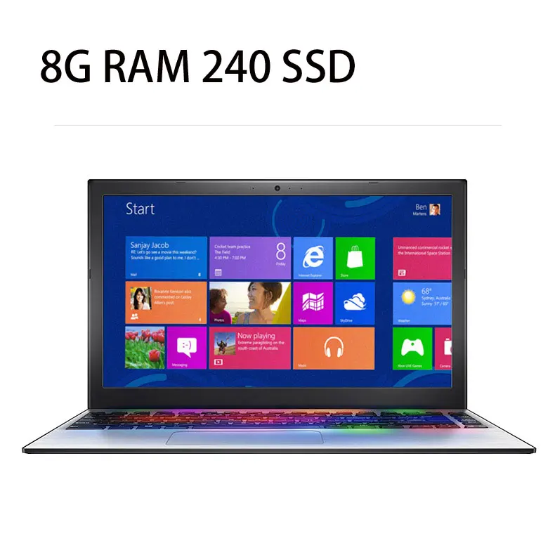 MAIBENBEN JinMai5 Ноутбук 13,3 дюймов Intel Kaby Lake 4415U 4G ram 128G SSD DOS с 2560*1440 Sharp UHD ips - Цвет: 8G RAM 240 SSD