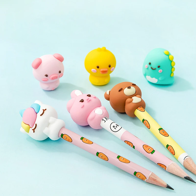 Pencil Caps Toppers Cute | Pencil Protective Cap | Pen Extension Pen Cap -  3pcs/set - Aliexpress