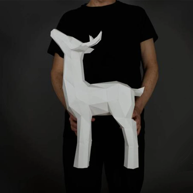 

Precut Deer Paper 3D DIY Material Manual Creative Home Decor Props #2712 Hand Made Cute Geometric Paper Puzzle Figures